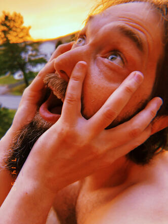 Andy screaming as the horror of the cosmos melt his mind Andy screaming as the horror of the cosmos melt his mind