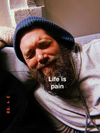 Andy saying life is pain Andy saying life is pain